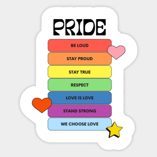 Pride Rainbow Bubbles Sticker